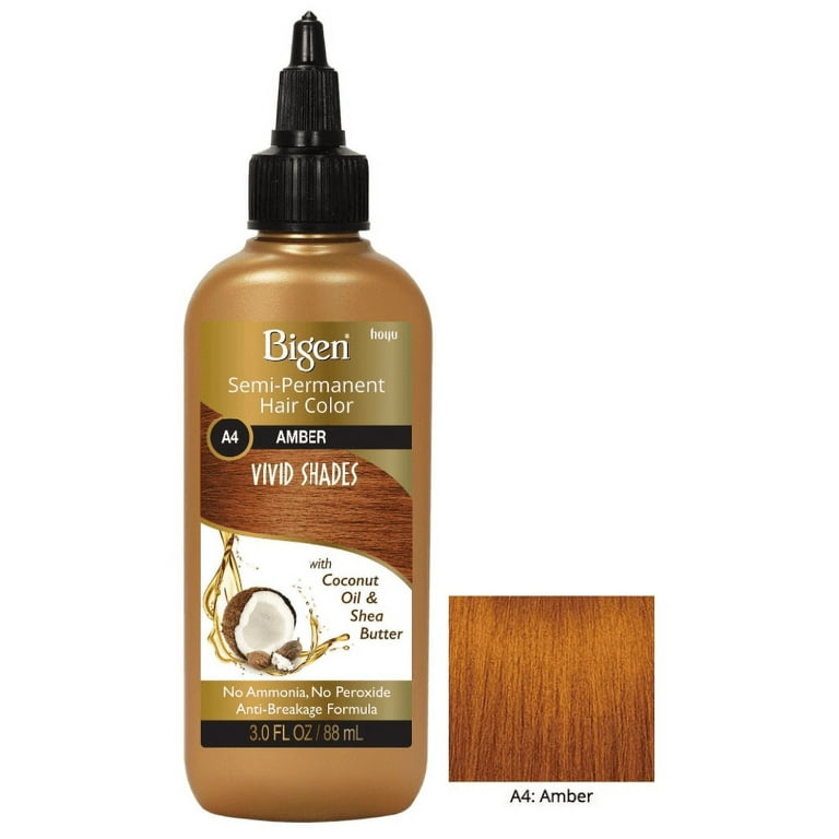 Bigen Semi Permanent Hair Color #A4 Amber, 3 oz - Walmart.com