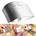 thumbnail image 1 of Stainless Steel Finger Hand Protecter Guard Chop Safe Slice Knife Kitchens Tool, 1 of 3