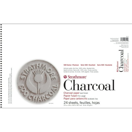 UPC: 0012017581120 | Strathmore Charcoal Paper Pad  500 Series 12  x 18   Assorted Colors