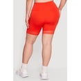 thumbnail image 4 of Women's Plus Size High Waisted Mesh Insert Bike Shorts, 4 of 4