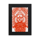 thumbnail image 1 of Ópera de Pekín Rojo gongtongguan corte de papel Marco de Fotos de escritorio imagen Arte Negro Pintura 5x7 pulgadas, 1 of 4