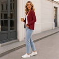 thumbnail image 3 of UQJfacai Knit Cardigan Sweater For Women Classic Long Sleeve Open Front Lightweight Jacket Fall Layering Outwear, 3 of 6