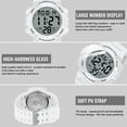 thumbnail image 2 of Men's Digital Sports Watch With Stopwatch/Alarm/Dual Time/ LED Backlight Outdoor Sports Waterproof Watch PU Strap Gifts for Man Christmas Gifts, 2 of 9