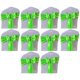 thumbnail image 2 of 10 bandas de satén para sillas, ideales para bodas, fiestas y hoteles, color verde., 2 of 7