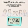 thumbnail image 4 of Digital Thermometer for Room Temperature Digital Clock with Lcd Display Thermometers Hygrometer Digital Temperature Humidity Monitor with Smart Clock Digital Clock for Living Room, 4 of 7