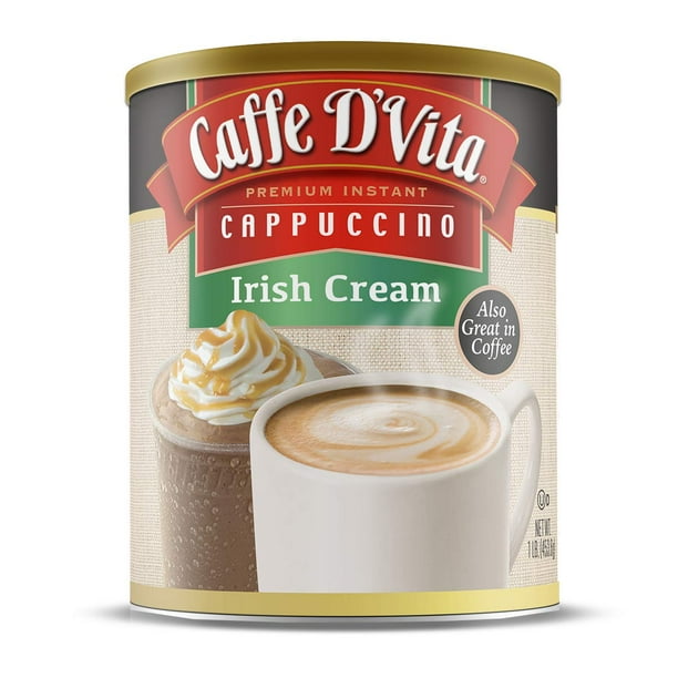 Caffe D’Vita Irish Cream Instant Cappuccino Mix / Powder Pack of 6