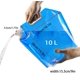 thumbnail image 2 of 3 bote de agua plegable 10 L Bpa libre contenedor de agua 10 L bolsa de agua para acampar bote de agua portátil plegable para beber Feliz Sencillez, 2 of 5