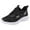 Black, variant on WEAIXIMIUNG Women's Sneakers Size 7 Blue Women Sports Shoes Fashionable New Pattern Solid Color Breathable Mesh Comfortable Flat Bottom Casual Shoes
