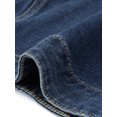 thumbnail image 5 of INSPIRE CHIC Jean Jackets for Women Zip Up Stand Collar Long Sleeve Motorcycle Denim Jacket XS Retro Blue, 5 of 6