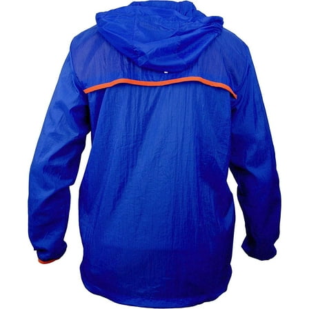 Nike Mens Hybird Windrproof Running Hooded Jacket,Blue Orange,S