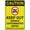 Warning Sign 4, variant on Please Use Back Door (Left Arrow) Sign 8"x12" Inch Rust Free Aluminum Easy To Read & Sturdy Keep Out Outdoor Metal Signs For Home Farm Yard