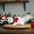 thumbnail image 4 of Uutvery Christmas Squirrel Table Decor,Lifelike White Squirrels Christmas Ornament,Desktop Mini Figurine Display,Winter Holiday Decor,Unique Xmas Tree Ornament,Adornment Garden Squirrel, 4 of 8