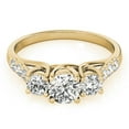 thumbnail image 2 of 14k Yellow Gold Three-Stone Engagement Ring 0.50 carat, I-J Color, I2-I3 Clarity, 2 of 3