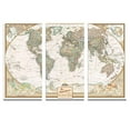 thumbnail image 2 of 3 Panel - Personalized Canvas Executive World Travel Map with pins- Extra Large Wall Map, 2 of 4