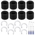thumbnail image 1 of 8pcs Rubber Roller Resolution Replacement for Cricut Maker/Maker 3 Only, with Prevent Moving Retaining Rings Complete Rubber Roller Repair Kit with All Tools, 1 of 7