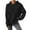 Black, variant on Sweatshirt Hoodies for Women Plus Size Long Sleeve Casual Tops Textured Drop Shoulder Drawstring Pullover Solid Winter Fall Sweatshirts