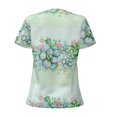 thumbnail image 4 of Naloa Succulent Print T-Shirts Short Sleeve V Neck Tees for Women Fashion Tops Trendy Lightweight Soft Casual Summer Outfits Clothes, 4 of 5