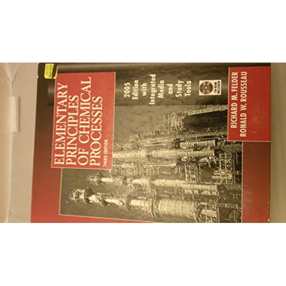 Pre-Owned Elementary Principles of Chemical Processes (Hardcover) 047168757X 9780471687573