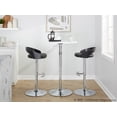 thumbnail image 2 of Grotto Adjustable Bar Stool, Chrome Bar Stools, Bar Chairs, Swivel Bar Stools, Bar Stools Set of 2, 2 of 6