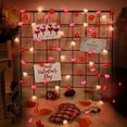 thumbnail image 2 of LELINTA 10Ft 30 Led Valentine's Day Decoration for Home Outdoor Valentines Lights Decoration, Love String Lights Battery Powered Valentines Day Decor String Lights Battery Operated for Home Pink White, 2 of 7
