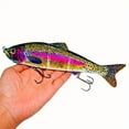 thumbnail image 2 of Fishing Lures 10inch 4 Section Swimbait Bait for Bass Catfish Muskie Trout Lifelike Fish Fishhook, 2 of 9