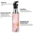 thumbnail image 3 of Yayeee 20oz Insulated Water Bottle Double Wall Stainless Steel with Flip Straw Lid, Cute Pink Halloween, 3 of 7