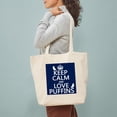 thumbnail image 3 of CafePress - Keep Calm And Love Puffins Tote Bag - Unisex Canvas Tote Bag, Beige, 1-Piece, 3 of 7