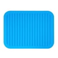 thumbnail image 2 of Wrapables Silicone Pot Holders, Multi-use Durable Flexible Non-Slip Insulated Silicone Trivet (Set of 2), Blue, 2 of 8