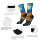 thumbnail image 4 of Balery Starry Night Sunflower Field Calcetas Largas con Estampado para Hombre y Mujer – Suaves y Transpirables, Talla Única (US 5-11), 4 of 6