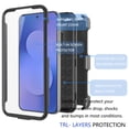 thumbnail image 4 of Takfox Samsung Galaxy S25 FE 5G Case, for Galaxy S25 FE 5G Belt Clip Holster Phone Case [Built-in Screen Protector] Kickstand Full-Body Military Grade Protective Shockproof Cover -Black, 4 of 6