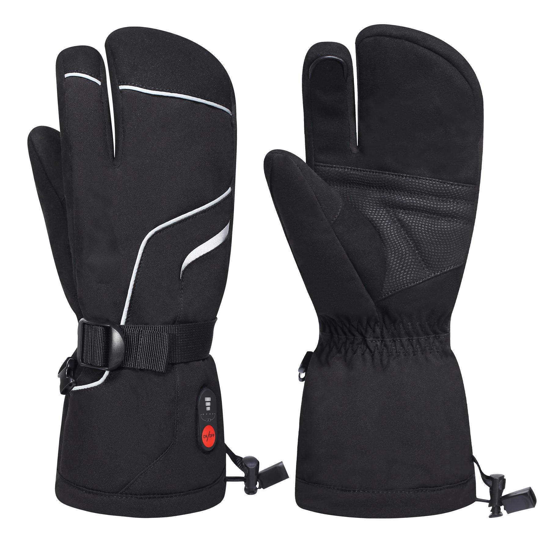 SAVIOR HEAT Heated Gloves Men and Women Winter Heated Gloves Heated Gloves Rechargeable Battery Waterproof and Warm Touch Screen Winter Ski Gloves Suitable for Skiing, Work, Riding, Hiking