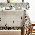thumbnail image 3 of Halloween Tablecloth 60×120 Inch Rectangular, Bat Ghost Pumpkin Flower Washable Seasonal Table Cover for Party Picnic Dinner Decor, 3 of 6