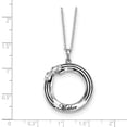 thumbnail image 2 of White Sterling Silver necklace with pendant 18 in 1 mm, 2 of 4