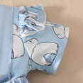 thumbnail image 6 of MEZZALL Baby Girl Easter Outfit Short Sleeve Bunny Romper Dress + Headband Baby Girl Rabbit Clothes, 6 of 6