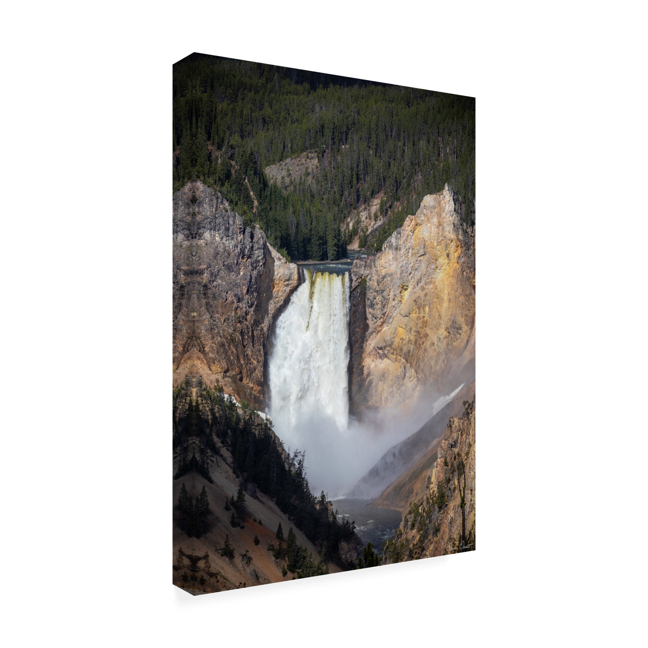 Trademark Fine Art David Drost  Rapid Waterfall IV Canvas Wall Art