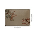 thumbnail image 3 of PONPRNGY Cherry Blossoms Bathroom Rugs Bath Rugs for Shower Tub for Boys Girls Home Decor Bath Mats for Bathroom Ink Painting Down Bathroom Accossories, 3 of 6