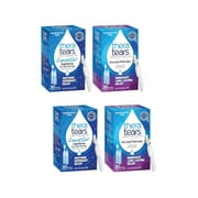 Thera Tears Dry Eye Therapy Lubricant Eye Drops & Nighttime Eye Gel .6 Fl Oz, 30 Ct. Each - Pack of 2