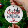 thumbnail image 4 of 2025 Coworkers Christmas Tree Decorations for Office Ceramic Ornament Gift Ideal for Women Coworker,Friends,Teachers,Work Bestie, Clinical Instructor Ornament olphWF (Clinical Instructor), 4 of 4