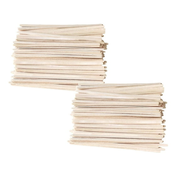 2Pack Disposable Wooden Coffee Stirrer Round Birch Wood Stirrer 100 Set Of Wooden Stirrer Coffee Stirrer Mixer Bakeware Home Decor
