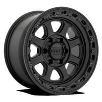 KMC Aluminum Rim KM548 CHASE 20X9in Satin Black with Gloss Black Lip Finish, KM54829063718