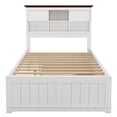 thumbnail image 5 of Llinc Store 2 Pieces Wooden Bed Frame Captain Bedroom Furniture Set Full Bed with Trundle And Nightstand, 5 of 8