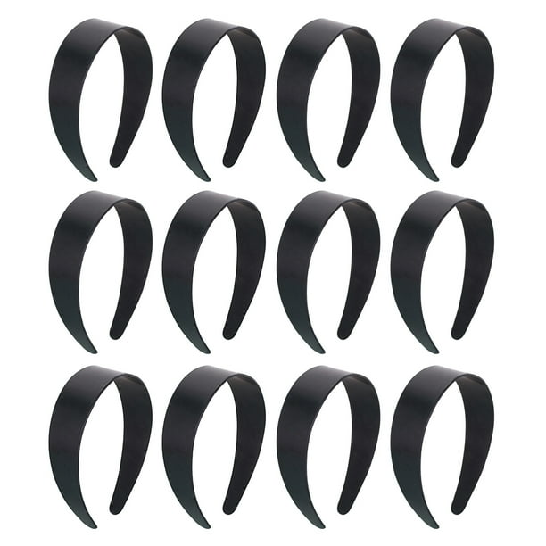 Accesorios para el cabello de bricolaje de la banda para la cabeza de diadema de plástico duro de 12 piezas de ancho de 12 piezas de ancho