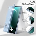 thumbnail image 5 of JETech Case for Samsung Galaxy Tab S9 FE+ / S9 FE Plus 12.4-Inch with S Pen Holder, Clear Transparent Hard PC Back, Protective Tri-Fold Stand Tablet Cover, Auto Wake/Sleep (Light Blue), 5 of 6