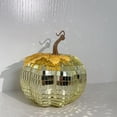 thumbnail image 1 of Decoración de calabazas de discoteca XINYU dorada mediana, 1 of 6