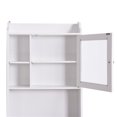 thumbnail image 5 of Bathroom Organizer Over Toilet, Modern Bathroom Shelf Behind The Toilet, White Space Saving Over The Toilet Storage Cabinet with Drawer and Shelf, 23.22" L X 7.5" W X 68.1" H, JA3873, 5 of 9