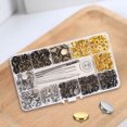 thumbnail image 3 of xinxinxx 120 Pcs/set Leather Snap Fasteners Kit Clothes Jackets Jeans Metal Button Snaps Press Studs, 3 of 9