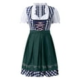 thumbnail image 3 of ANINEO Women Plus Size German Dress Square Neck Apron Oktoberfest Dirndl Comfy Maid Uniform Festival Waitress Girl Clothess, 3 of 4