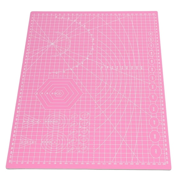 Self Healing Cutting Mat, Three Layer Craft Mat Pink Double Sided Scale for Quilting for Sewing for Scrapbooking
