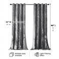 thumbnail image 6 of SNITIE Crushed Velvet Grommet Curtains, 2 Panels Luxurious Thermal Insulated Soundproof Drapes, Light-Filtering Soft Durable Window Treatments for Living Room Office, 6 of 7