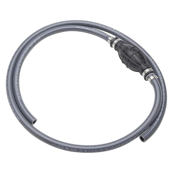 93806ULP7​ Universal Marine Fuel Line Kit No Fittings, EPA Compliant, Primer Bulb Included, 3/8" x 6 ft Long, Black